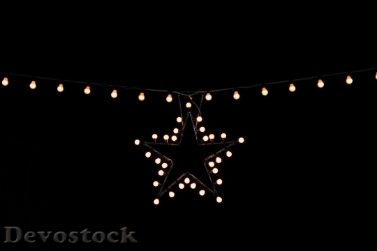 Devostock Christmas Lights Star 105715 4K