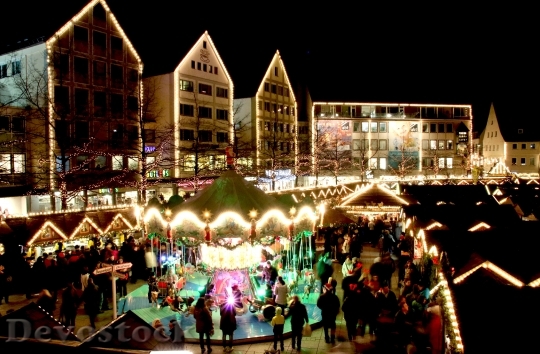 Devostock Christmas Market Ulm Lghts 4K
