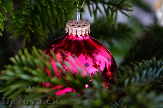 Devostock Christmas Ornament BaubleBall 4K