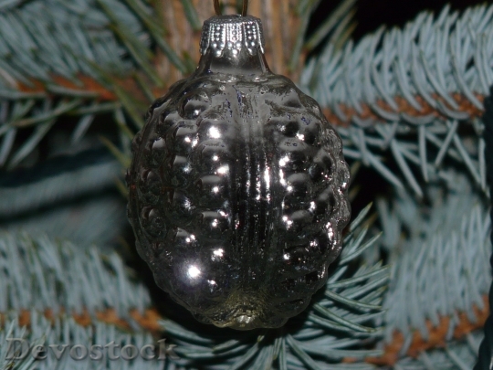 Devostock Christmas Ornament Pine ones 4K