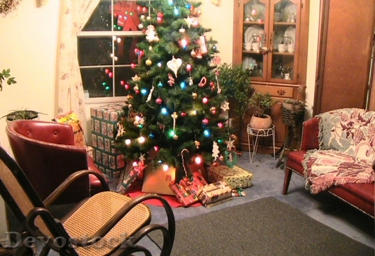 Devostock Christmas Room Interior Decortion 4K