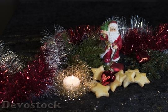 Devostock Christmas Santa Claus Cokie 4K