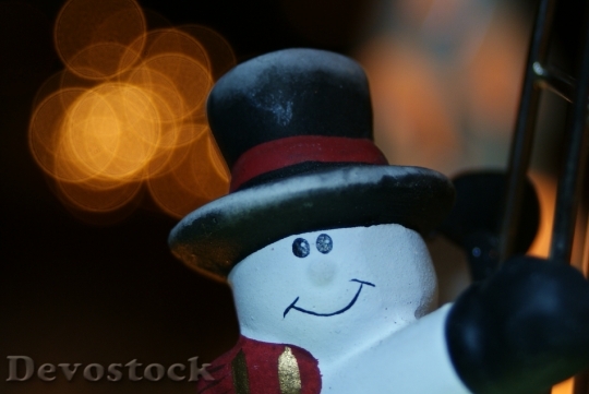 Devostock Christmas Snowman Bok C3 4K