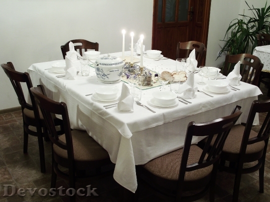 Devostock Christmas Table Banquet 61660 4K