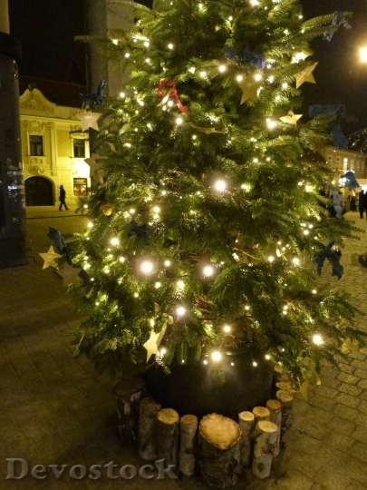 Devostock Christmas Tree Lights Decortion 4K