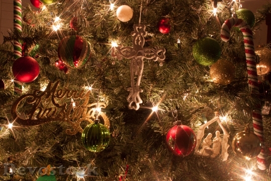 Devostock Christmas Tree Ornaments ross 4K