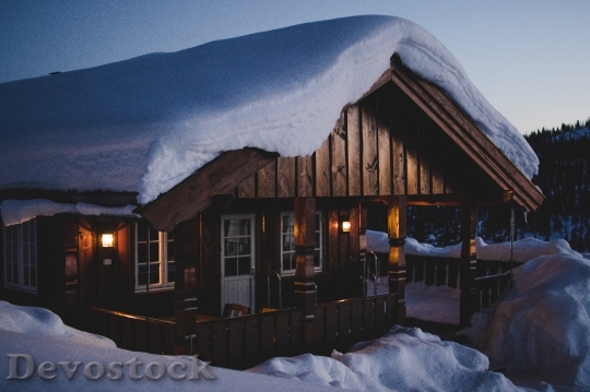 Devostock Cold Snow Landscape 50058 4K