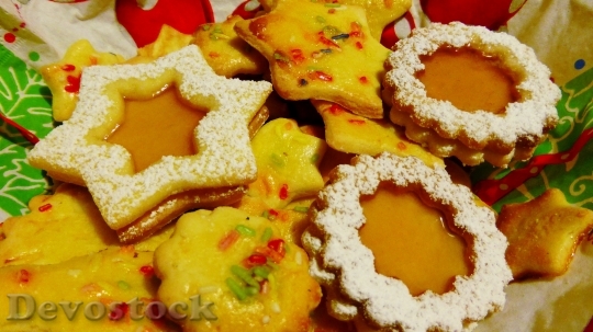 Devostock Cookie Pastries ChristmasStar 4K