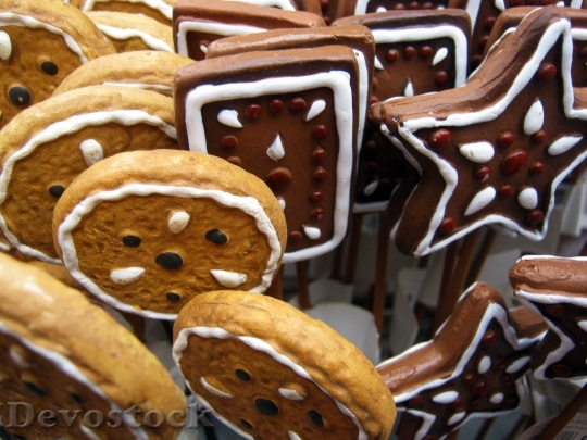 Devostock Cookies Christmas Decoration 22082 4K