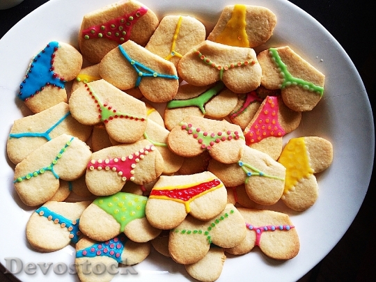 Devostock Cookies Colorful ButtBake 4K