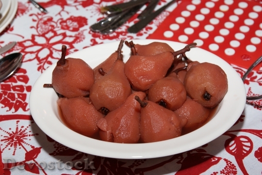 Devostock Cooking Pears Christmas Dnner 4K