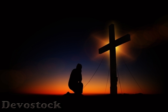 Devostock Cross Sunset Humility Devotion 161089 4K.jpeg