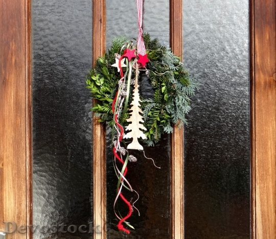 Devostock Door Wreath Advent 105410 4K