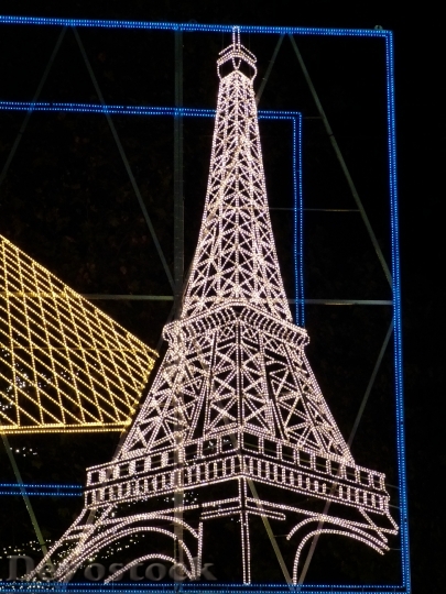 Devostock Eiffel Tower Tower Ligting 4K