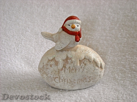Devostock Figurine Christmas LittleBird 4K