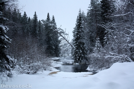 Devostock Finland Landscape WinterSnow 4K