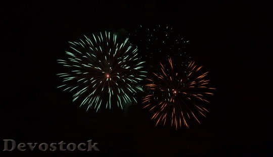 Devostock Fireworks New Year Christas 0 4K