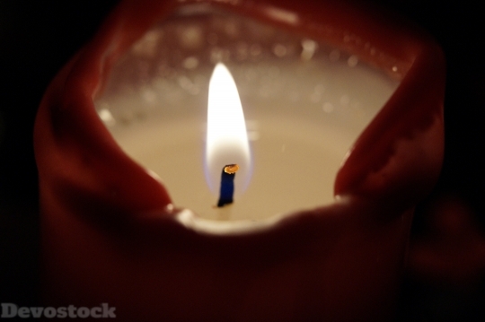 Devostock Flame Candle Candle lame 4K