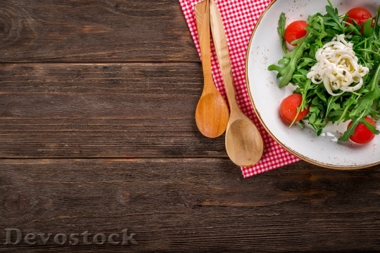 Devostock Food Plate Salad 32678 4K