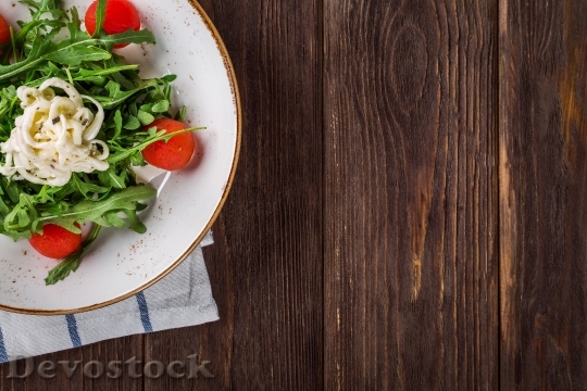 Devostock Food Plate Salad 32681 4K