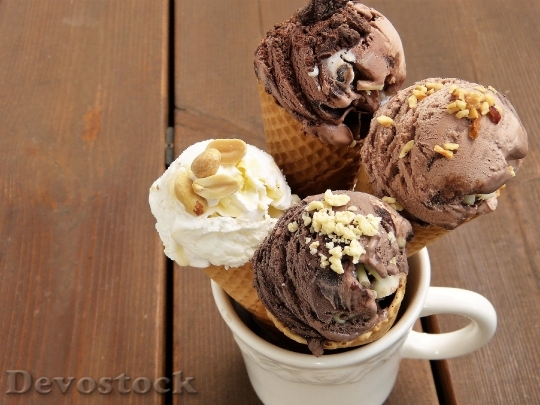 Devostock Food Sweet Ice Cream 4K