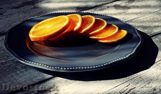 Devostock Food Tasty Orange Slices 4K