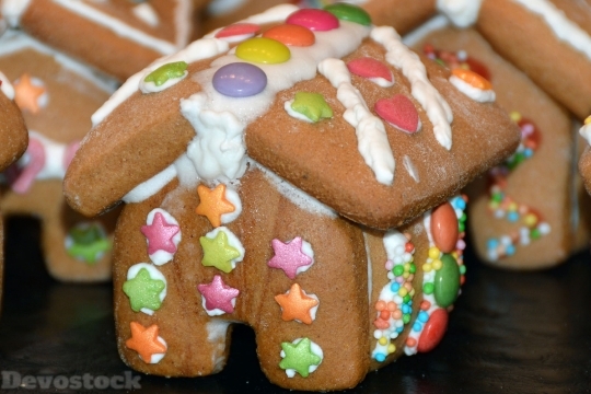 Devostock Gingerbread House Gingerbread 111452 4K