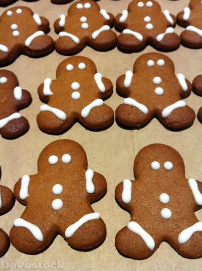 Devostock Gingerbread Man Cookies Chritmas 4K