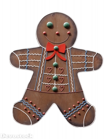 Devostock Gingerbread Man Crafts Decortion 4K