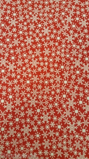 Devostock Holiday Snow Snowflake Red 4K