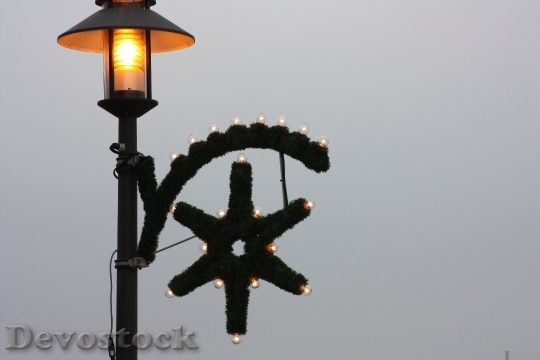 Devostock Lamp Christmas Beach 9157 4K
