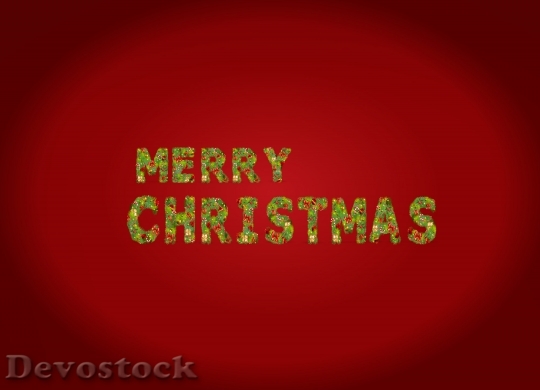 Devostock Letters Christmas Made Brances 0 4K