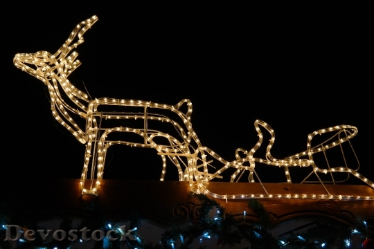 Devostock Lichterkette Christmas Reindeer 22182 4K