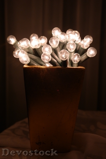 Devostock Light Bulbs Christmas Decoratins 0 4K