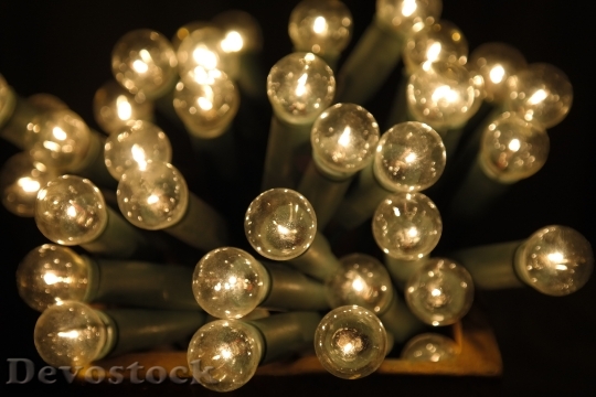Devostock Light Bulbs Christmas Decoratins 1 4K
