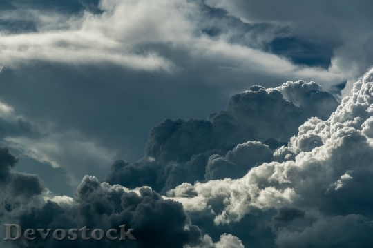 Devostock Light Sky Clouds 09831 4K