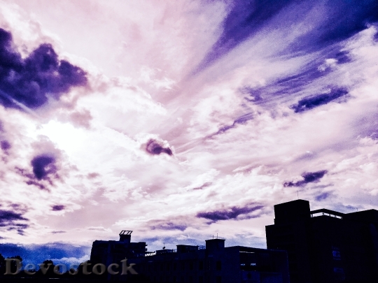 Devostock Light Sky Clouds 35678 4K