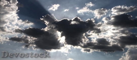Devostock Light Sky Cloudy 51597 4K