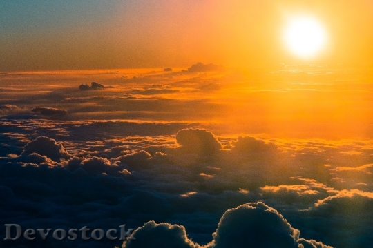 Devostock Light Sky Sunset 55508 4K