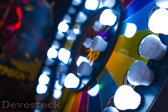Devostock Lights Blur Amusement Park 193266 4K