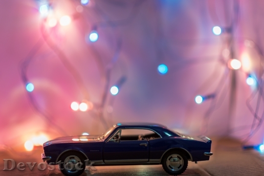 Devostock Lights Car Blur 54898 4K