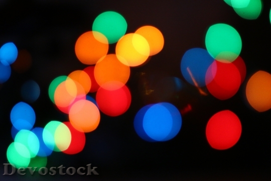Devostock Lights Colorful Bokeh 89608 4K