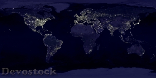 Devostock Lights Earth World41949 4K
