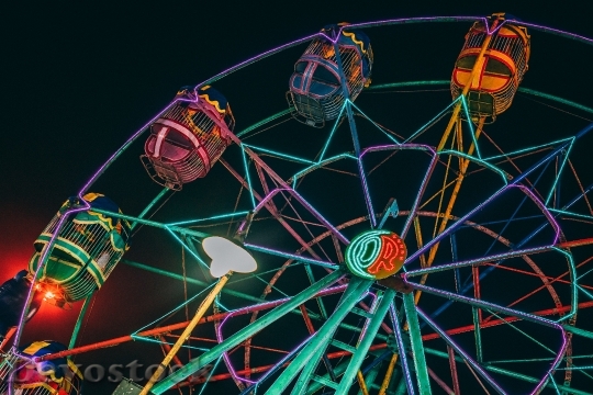 Devostock Lights Festival Amusement Park 77759 4K