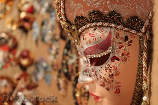 Devostock Mask Venetian Christmas 56530 4K