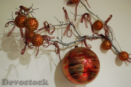Devostock Ornament New Year Christas 0 4K