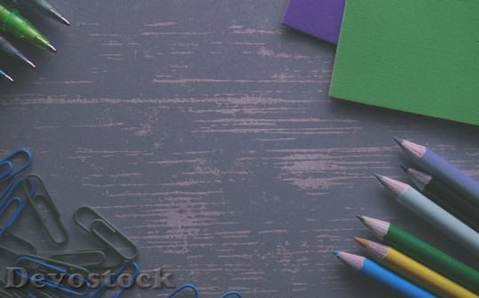 Devostock Pencils Clips Colour Pencils Foam Rubber 1627 4K.jpeg