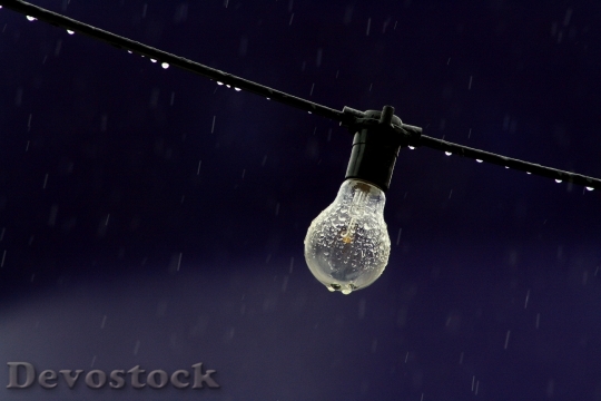 Devostock Rain Raindrops Bulb68084 4K