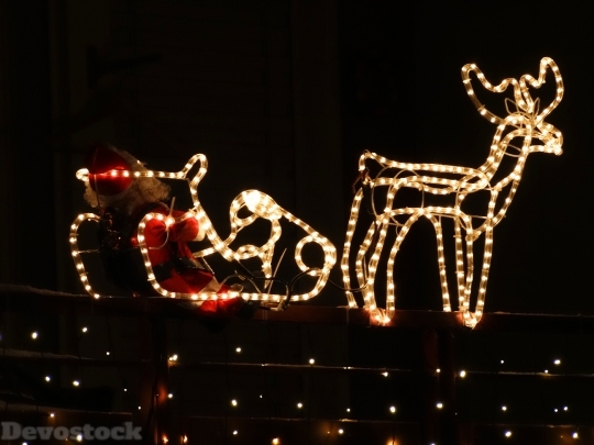 Devostock Reindeer Nicholas Santa 54811 4K