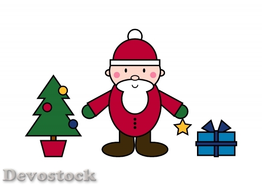 Devostock Santa Claus Christma Fig 4K